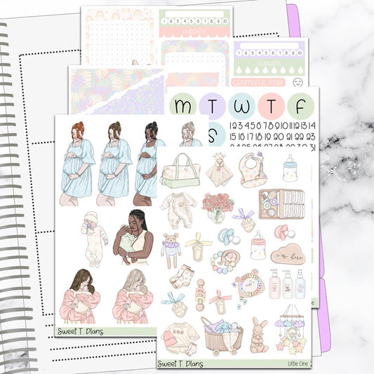 Little One Pregnancy Baby Bundle or Single Sheets Weekly Ultimate Journaling Kit