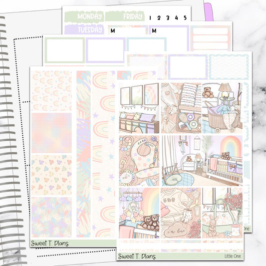 Little One Pregnancy Baby Weekly Sticker Kit Universal Vertical Planners