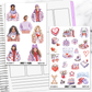 Winter Love Valentines Bundle or Single Sheets Weekly Ultimate Journaling Kit