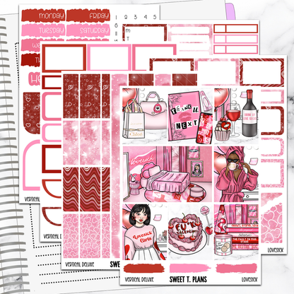 Lovesick Valentines Kit Universal Vertical Planners