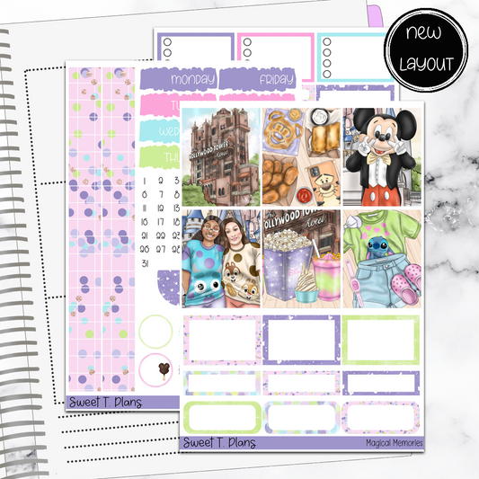 Magical Memories Vacation Vertical Mini/B6 Print Pression Weekly Sticker Kit