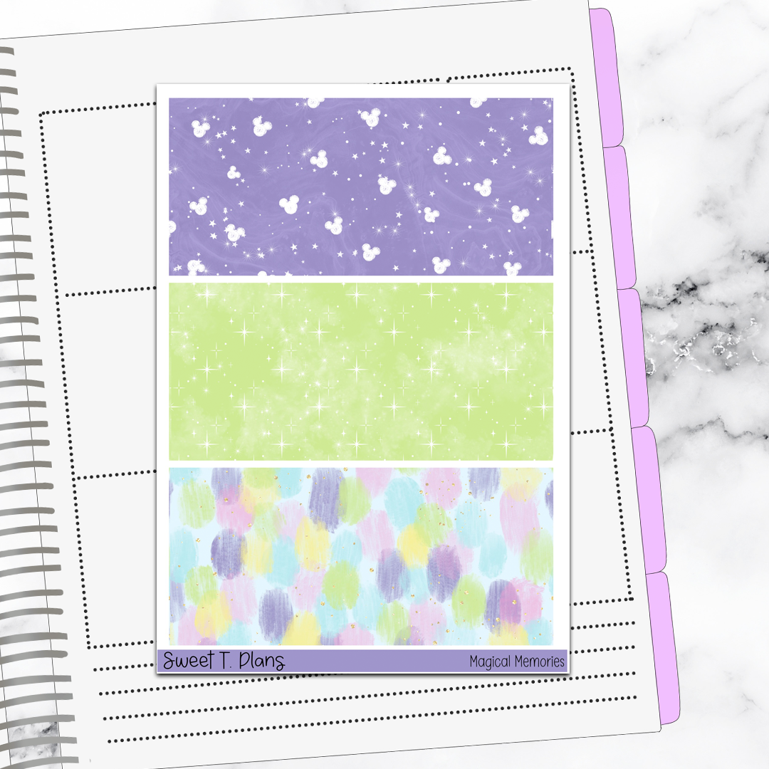 Magical Memories Vacation Weekly Sticker Kit Universal Vertical Planners