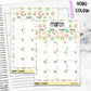March Lucky Monthly Jumbo Sticker Full Sheet A5w B6 Hobonichi Cousin