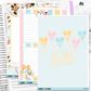 Hello Summer Jumbo Sticker A5w A5 B6 Hobonichi Cousin