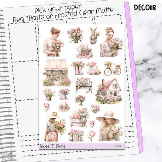 Deco Clipart Sticker Sheet (Deco-118) Spring