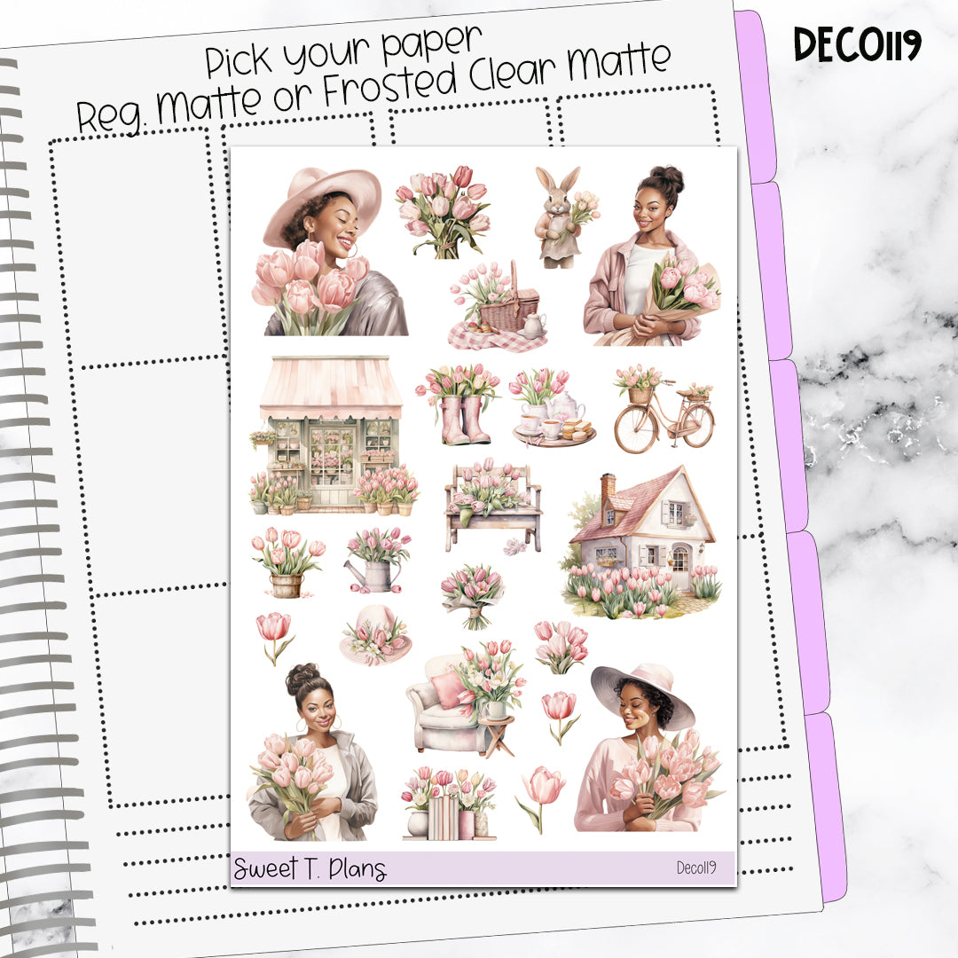 Deco Clipart Sticker Sheet (Deco-119) Spring