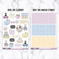 New Years Eve Weekly Sticker Kit Universal Vertical Planners