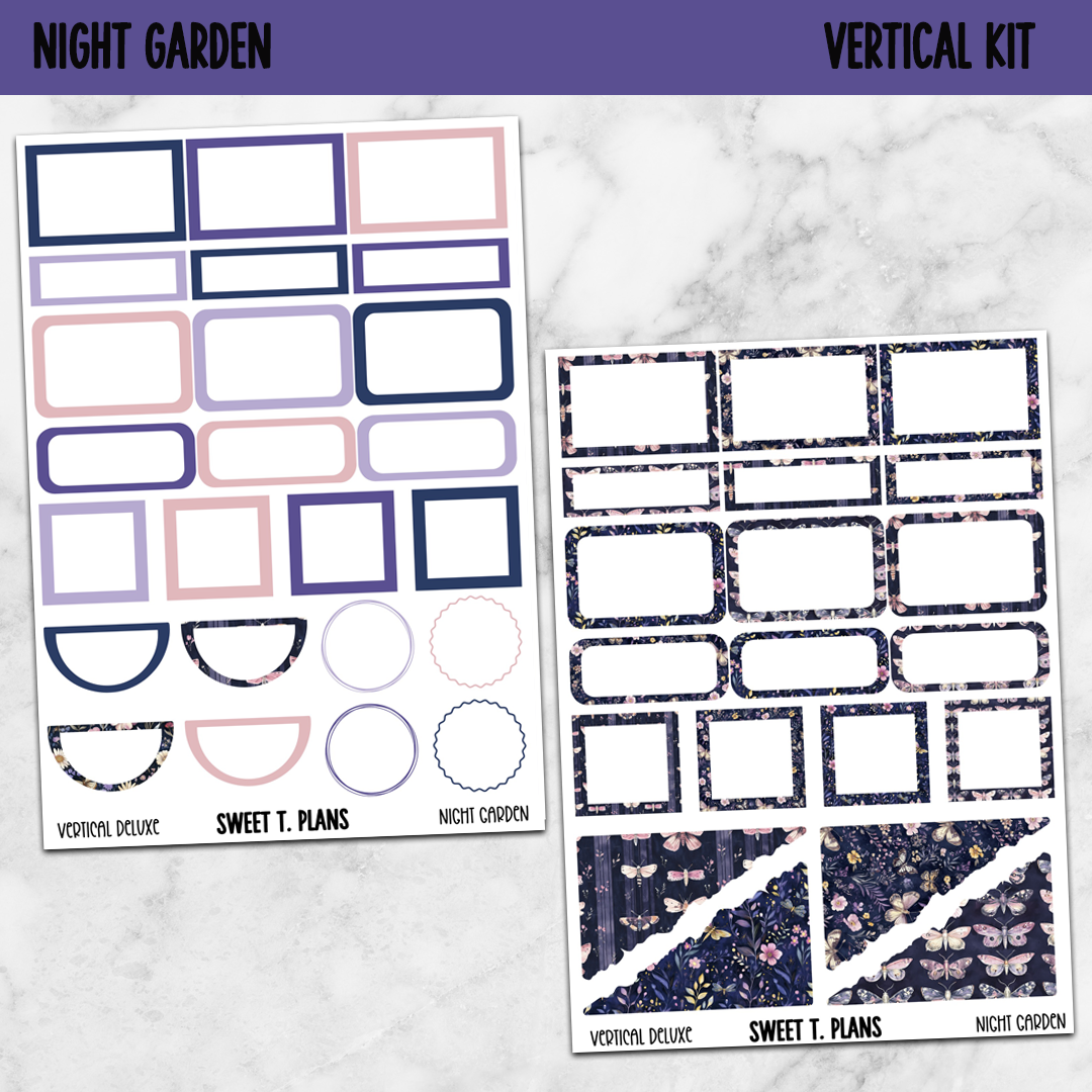 Night Garden Spring Kit Universal Vertical Planners