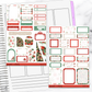 North Pole Christmas Holiday Winter Hobonichi Cousin Weekly Sticker Kit