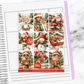 North Pole Christmas Holiday Winter  Sticker Kit Universal Vertical Planners