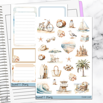 Ocean Lover Summer Deco Sticker Kit