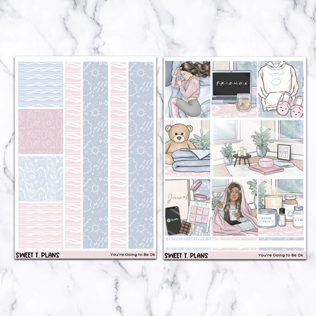 You're Going to Be OK Weekly Sticker Kit Universal Vertical Planners