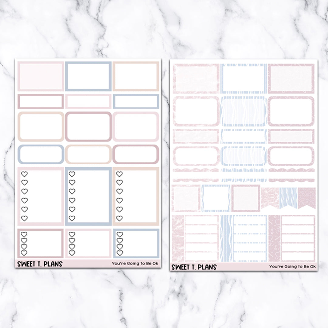 You're Going to Be OK Weekly Sticker Kit Universal Vertical Planners