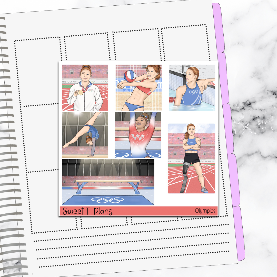 Olympic Hobonichi Cousin Weekly Sticker Kit