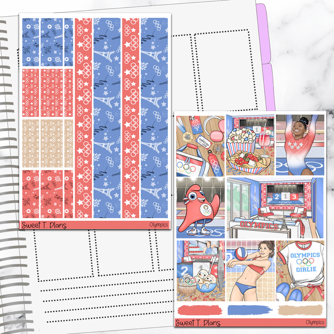 Olympics Weekly Sticker Kit Universal Vertical Planners