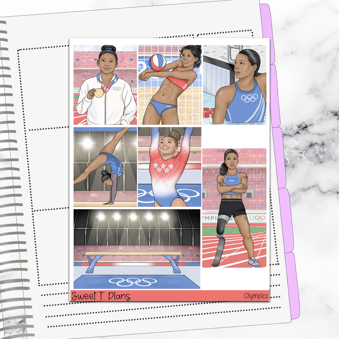 Olympics Weekly Sticker Kit Universal Vertical Planners