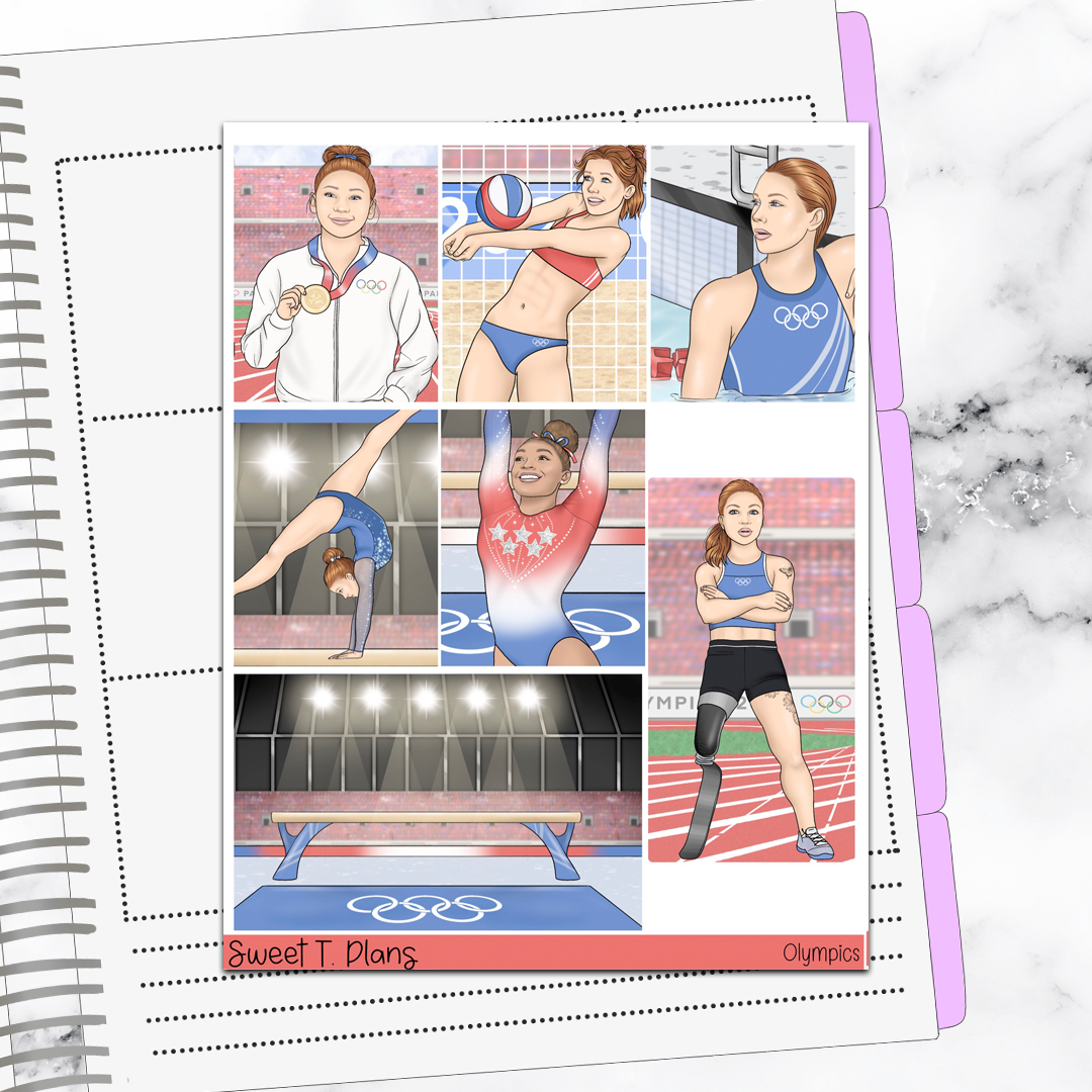 Olympics Weekly Sticker Kit Universal Vertical Planners