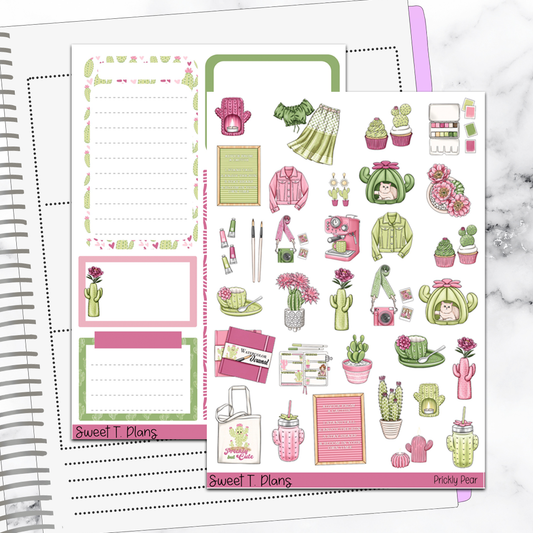 Prickly Pear Cactus Deco Sticker Kit