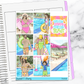 Poolside Summer Fun Weekly Sticker Kit Universal Vertical Planners
