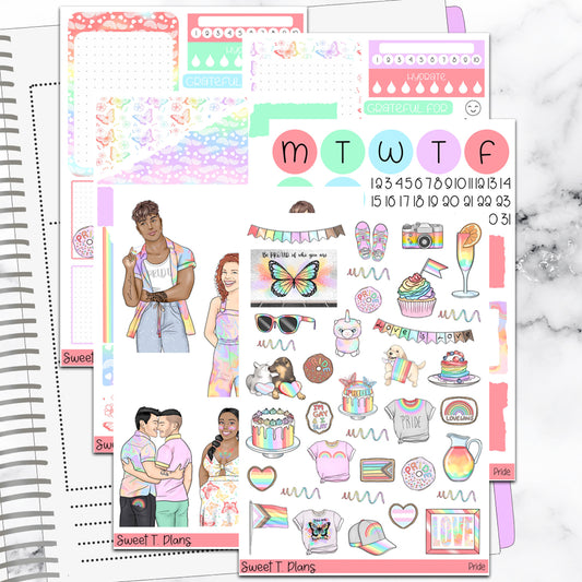 Pride Bundle or Single Sheets Weekly Ultimate Journaling Kit