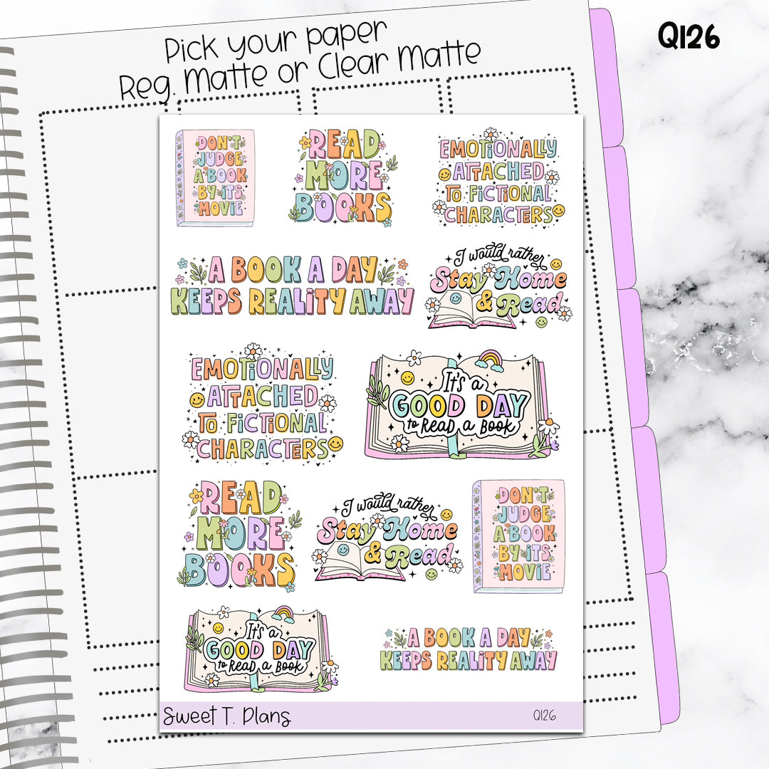 Quote Sticker Sheet (Q126)