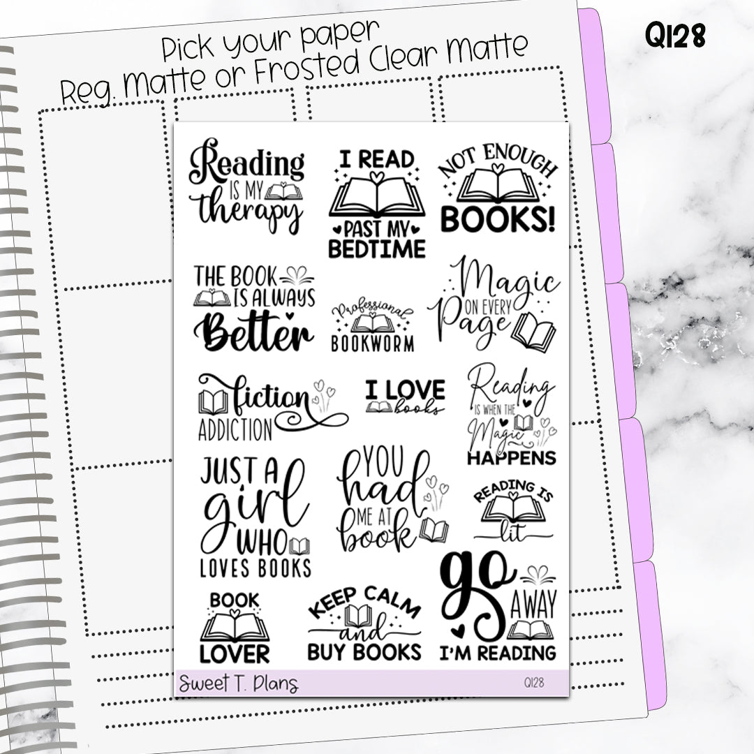 Quote Sticker Sheet (Q128)