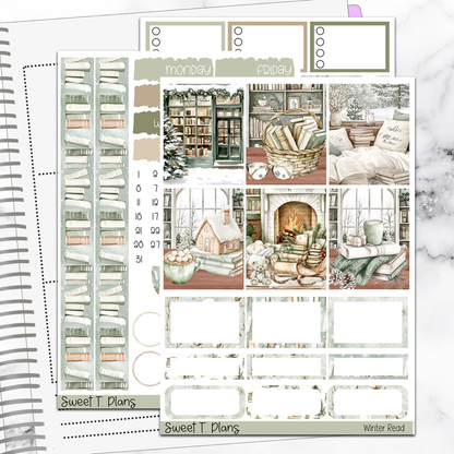 Winter Read Vertical Mini/B6 Print Pression Weekly Sticker Kit