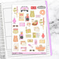 Road Trip Route 66 Hobonichi Cousin Weekly Sticker Kit