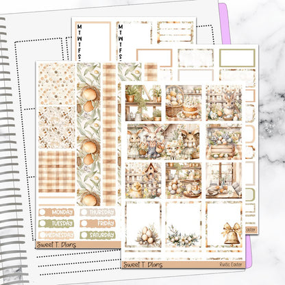 Rustic Easter Hobonichi Cousin Weekly Sticker Kit