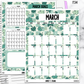 March  Monthly Shamrock Jumbo Sticker A5w A5 B6 Hobonichi Cousin