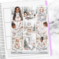 Snowy Christmas Holiday Winter Sticker Kit Universal Vertical Planners