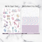 Hip Hip Hooray Soft Birthday Weekly Sticker Kit Universal Vertical Planners