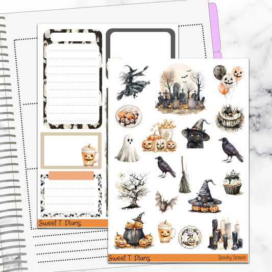 Spooky Season Halloween Deco Sticker Kit