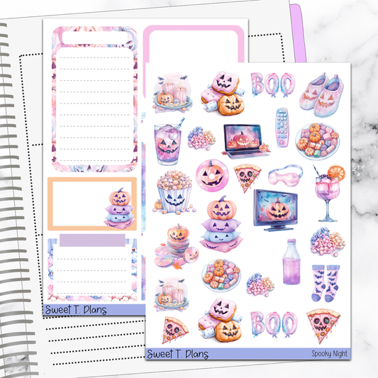 Spooky Night Halloween Deco Sticker Kit