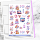 Spooky Night Halloween Vertical Mini/B6 Print Pression Weekly Sticker Kit