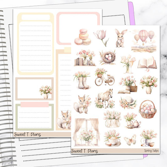 Spring Tulips Deco Sticker Kit