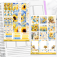 Sunflowers Hobonichi Cousin Weekly Sticker Kit