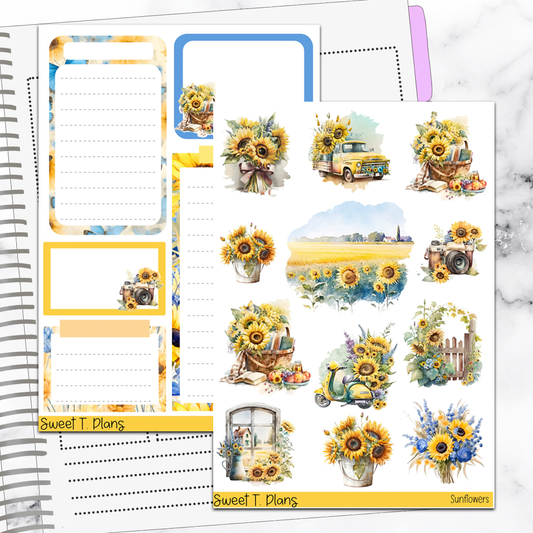 Sunflowers Deco Sticker Kit