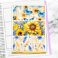 Sunflowers Hobonichi Cousin Weekly Sticker Kit