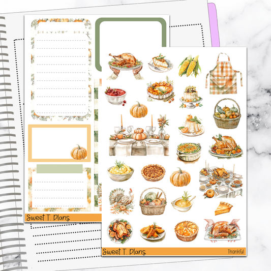 Thankful Thanksgiving Deco Sticker Kit