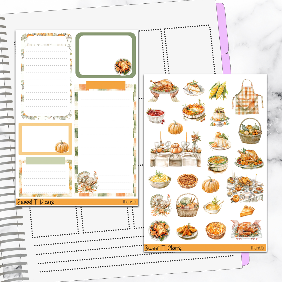 Thankful Thanksgiving Deco Sticker Kit