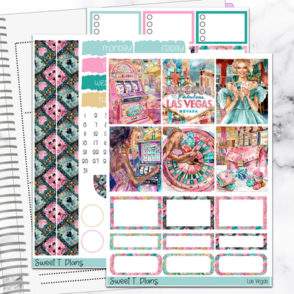 Las Vegas Vacation Girls Trip Vertical Mini/B6 Print Pression Weekly Sticker Kit