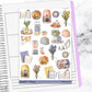 Morning Vibes Weekly Sticker Kit Universal Vertical Planners