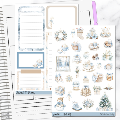 Warm and Cozy Winter Christmas Deco Sticker Kit