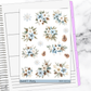 Warm and Cozy Winter Christmas Vertical Mini/B6 Print Pression Weekly Sticker Kit