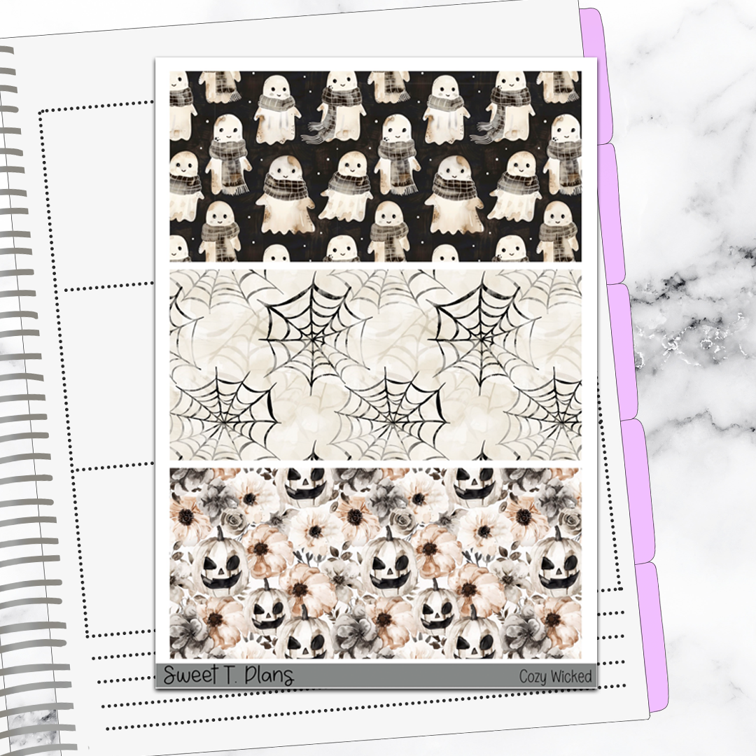 Cozy Wicked Halloween Hobonichi Cousin Weekly Sticker Kit