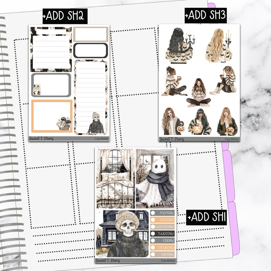 Cozy Wicked Halloween Deco Sticker Kit