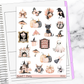 Witches Halloween Hobonichi Cousin Weekly Sticker Kit