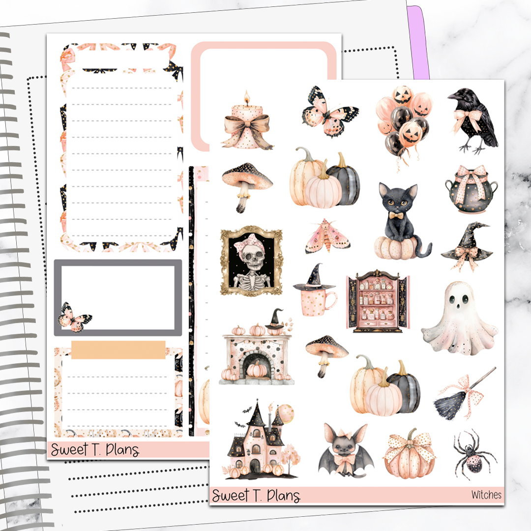 Witches Halloween Deco Sticker Kit