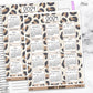 2024 Leopard Year at a Glance Jumbo Sticker A5w B6 Hobonichi Cousin